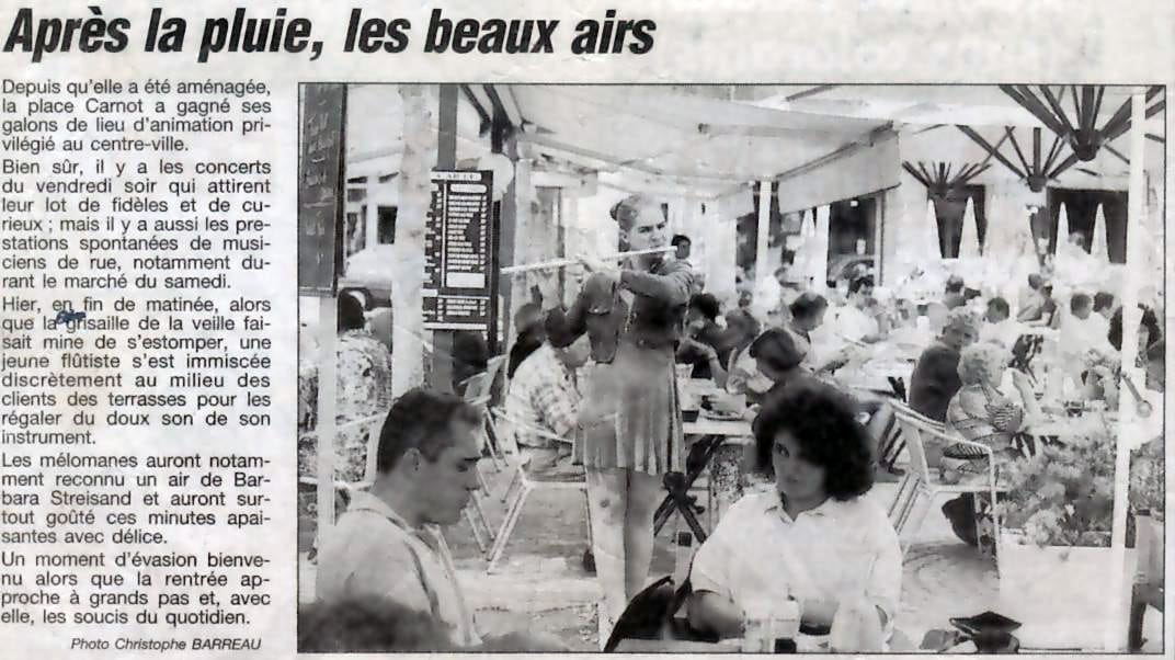 Article Newspaper Carcassone Article published in a newspaper of Carcassone